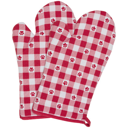 Pets & Paws Oven Mitts - Set of 2