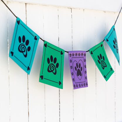 Paw Print Outdoor Flags