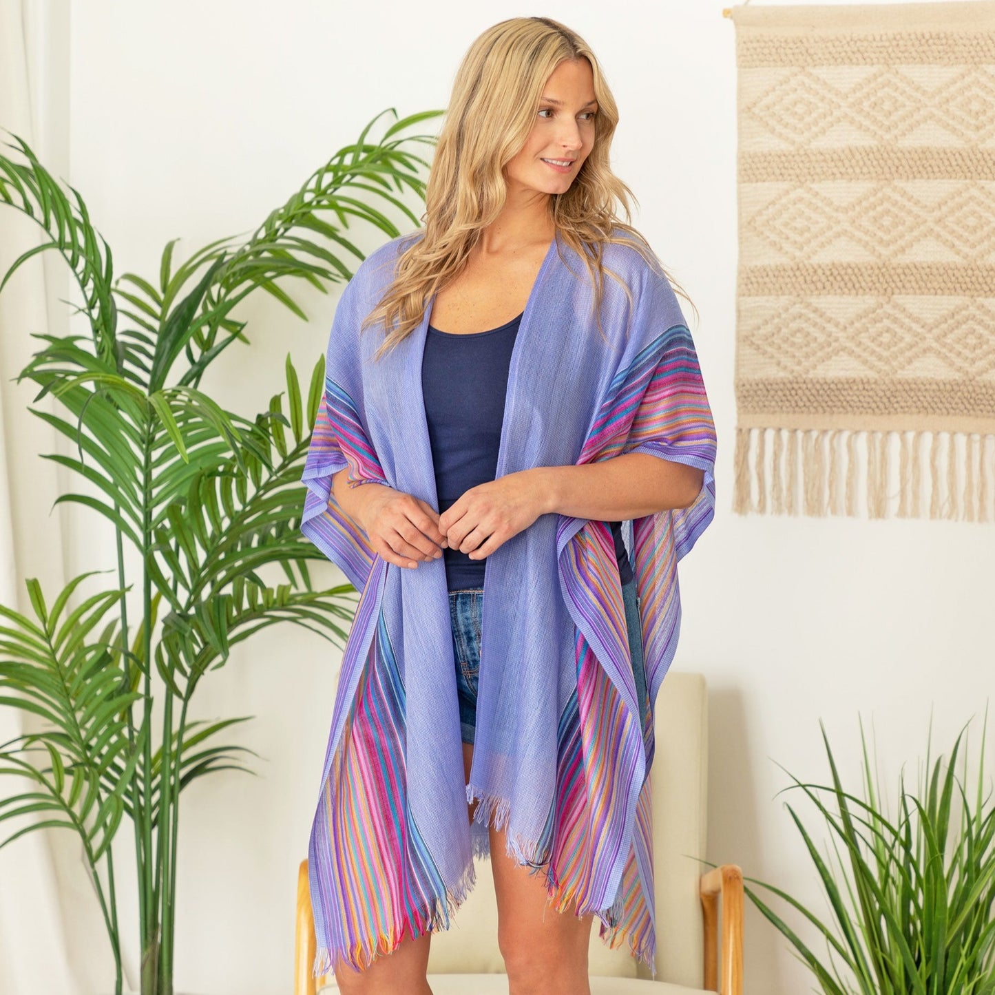 Handwoven Kimono Cover-Up | Fair Trade