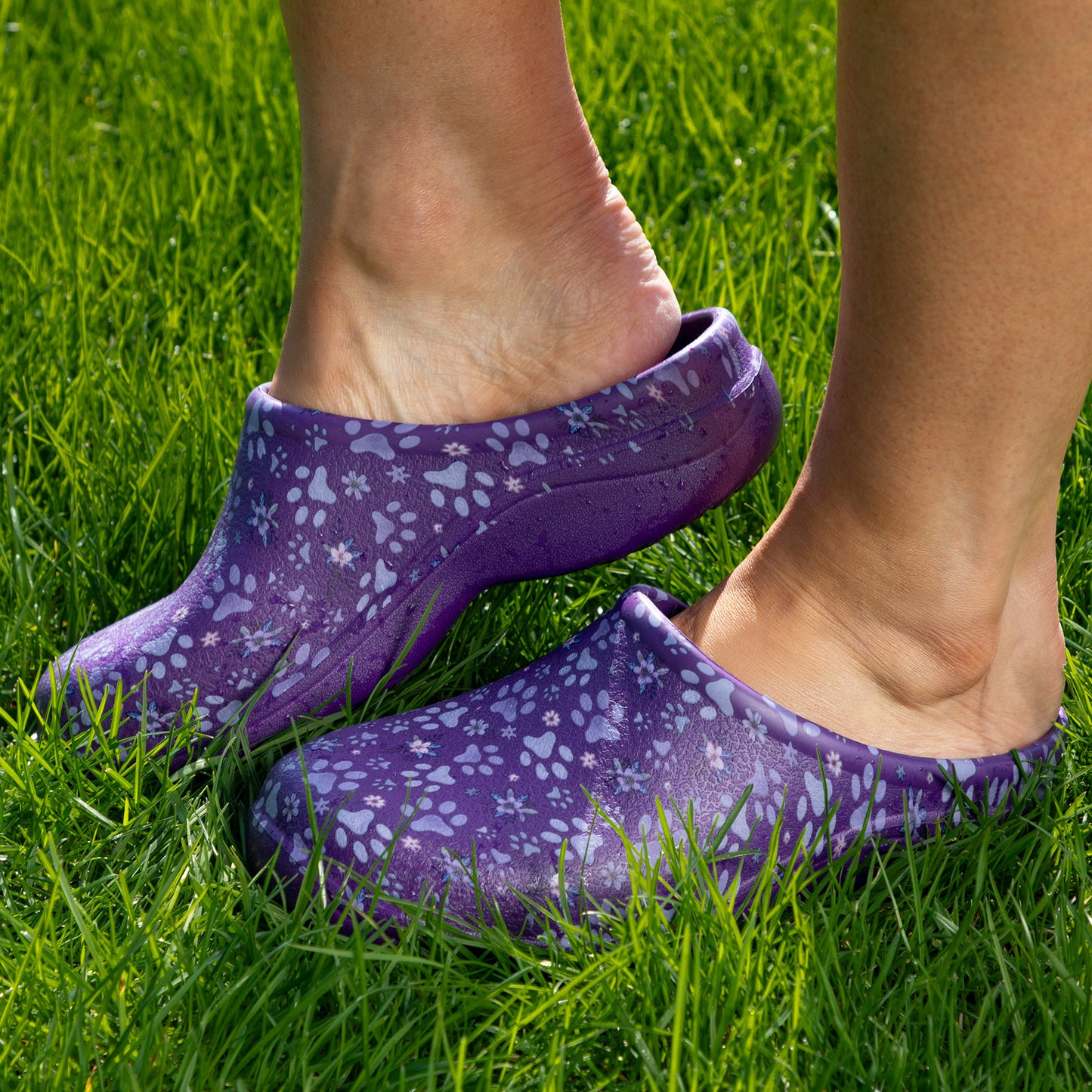 Paw Print Garden Clogs
