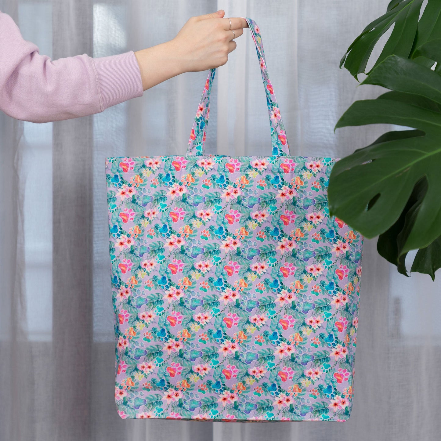 Paw Print Tote Bag