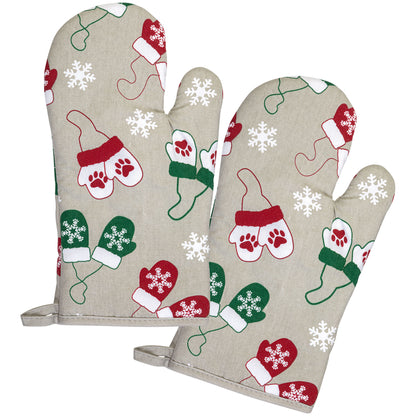 Pets & Paws Oven Mitts - Set of 2