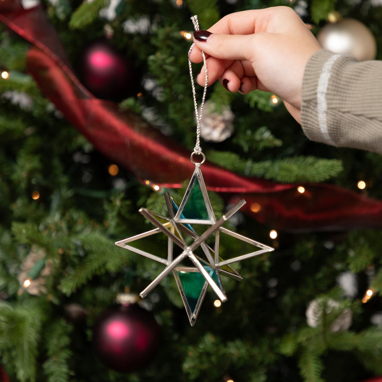 Glass Moravian Star Ornament | Fair Trade