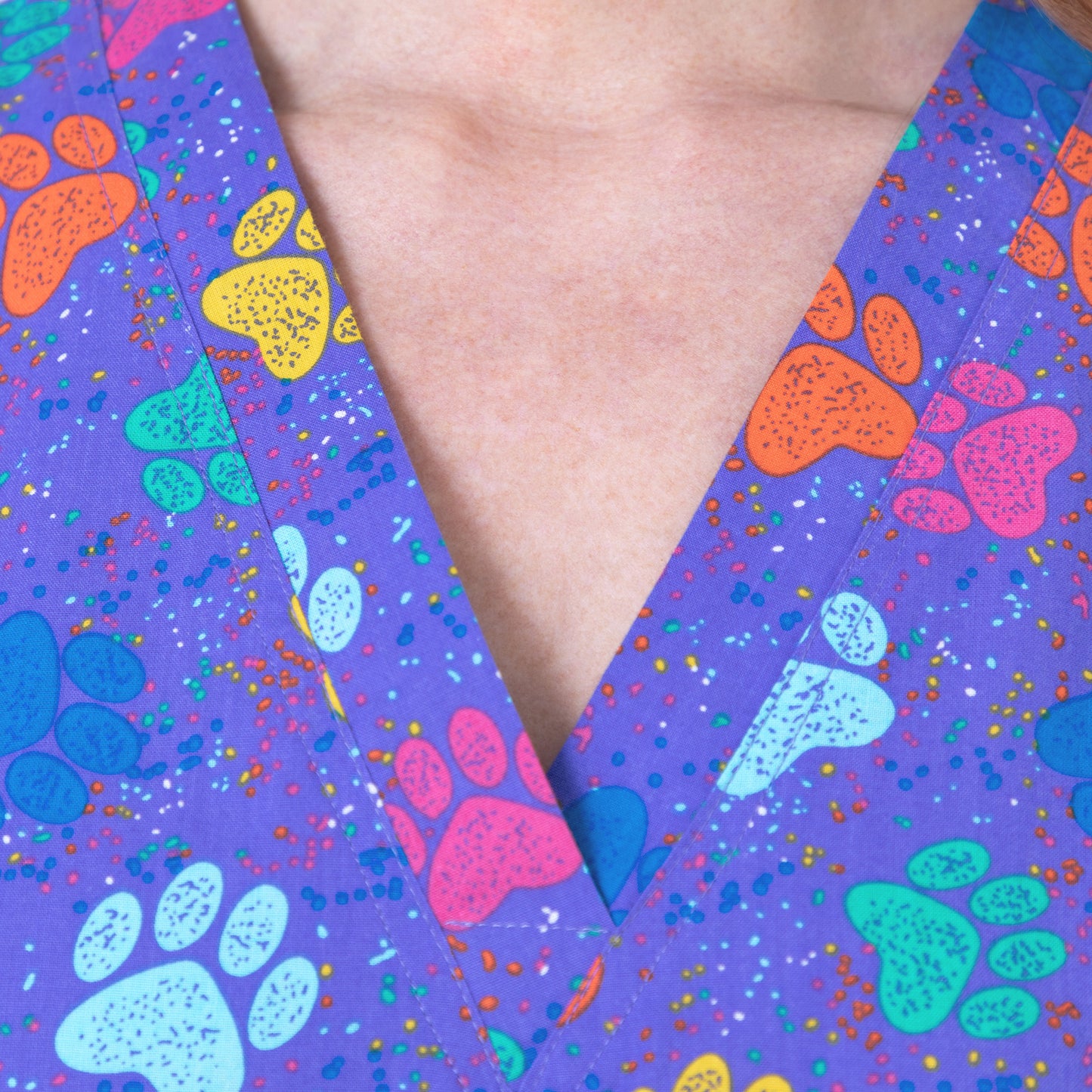 Pawsitivley Lovely Scrub Top