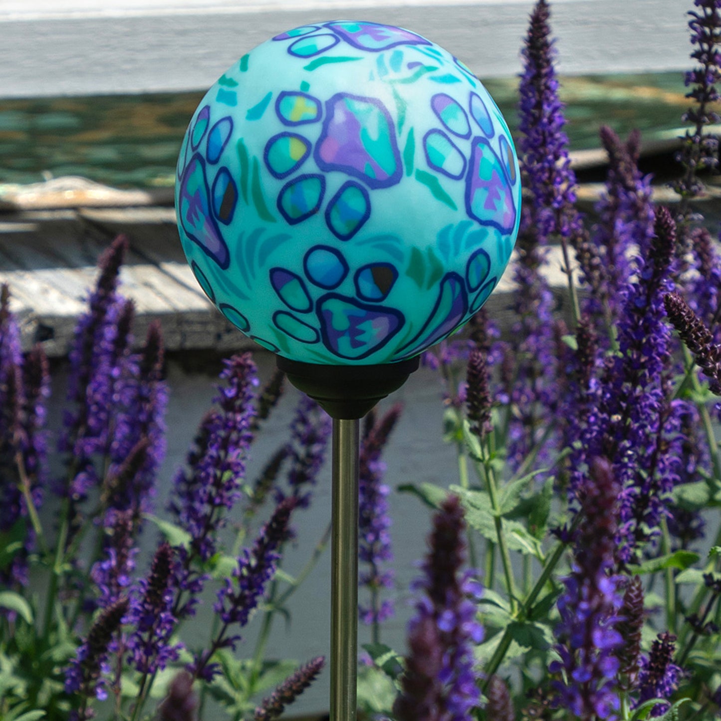 Pawsitively Beautiful Solar Garden Stake