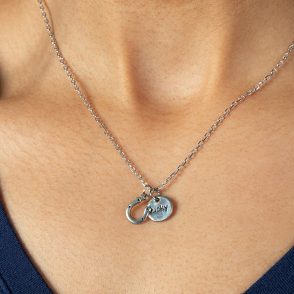 Carry a Little Luck Pewter Necklace