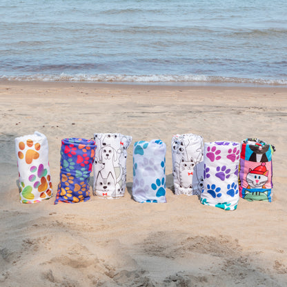 Paw Print Oversized Towel