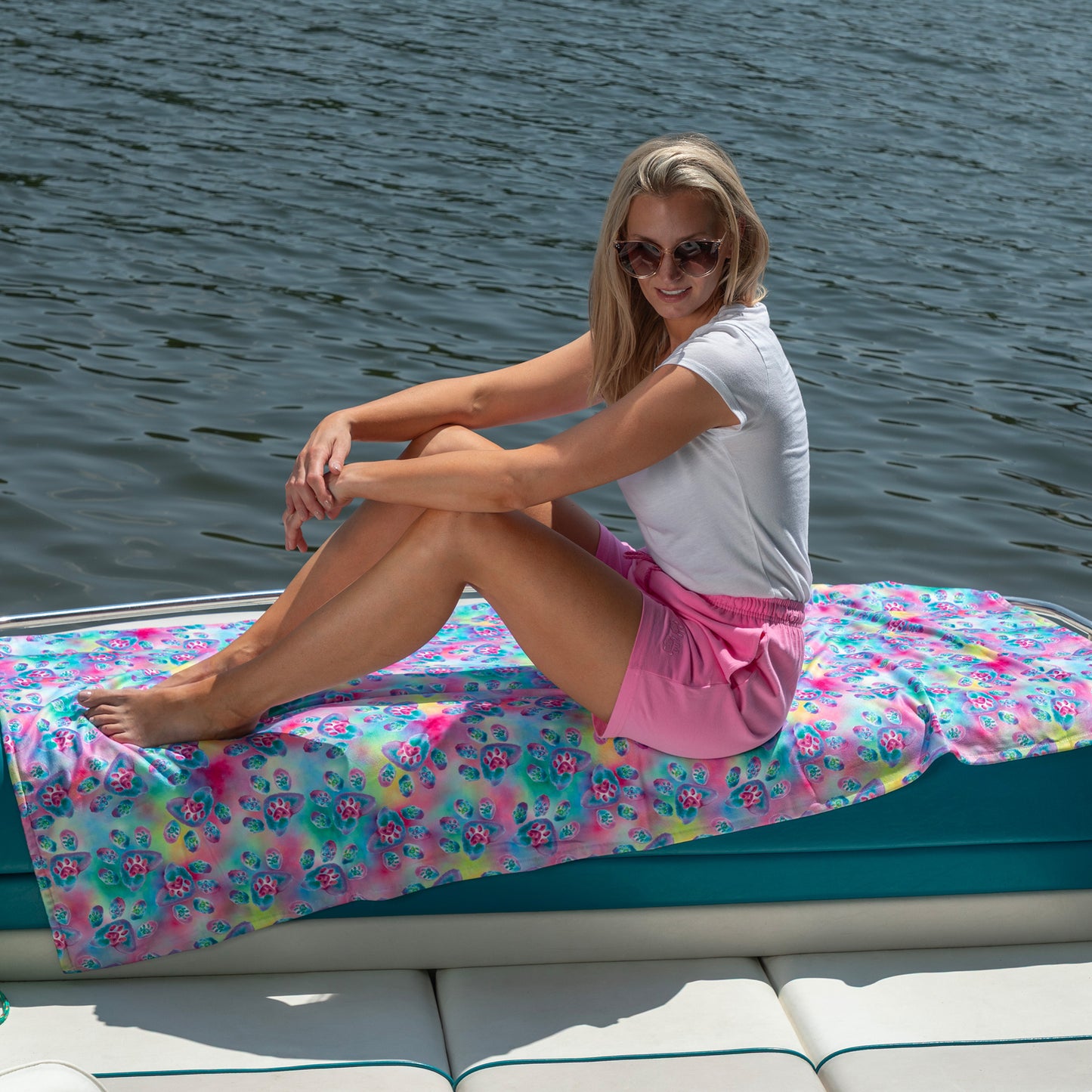 Paw Print Oversized Beach Towel