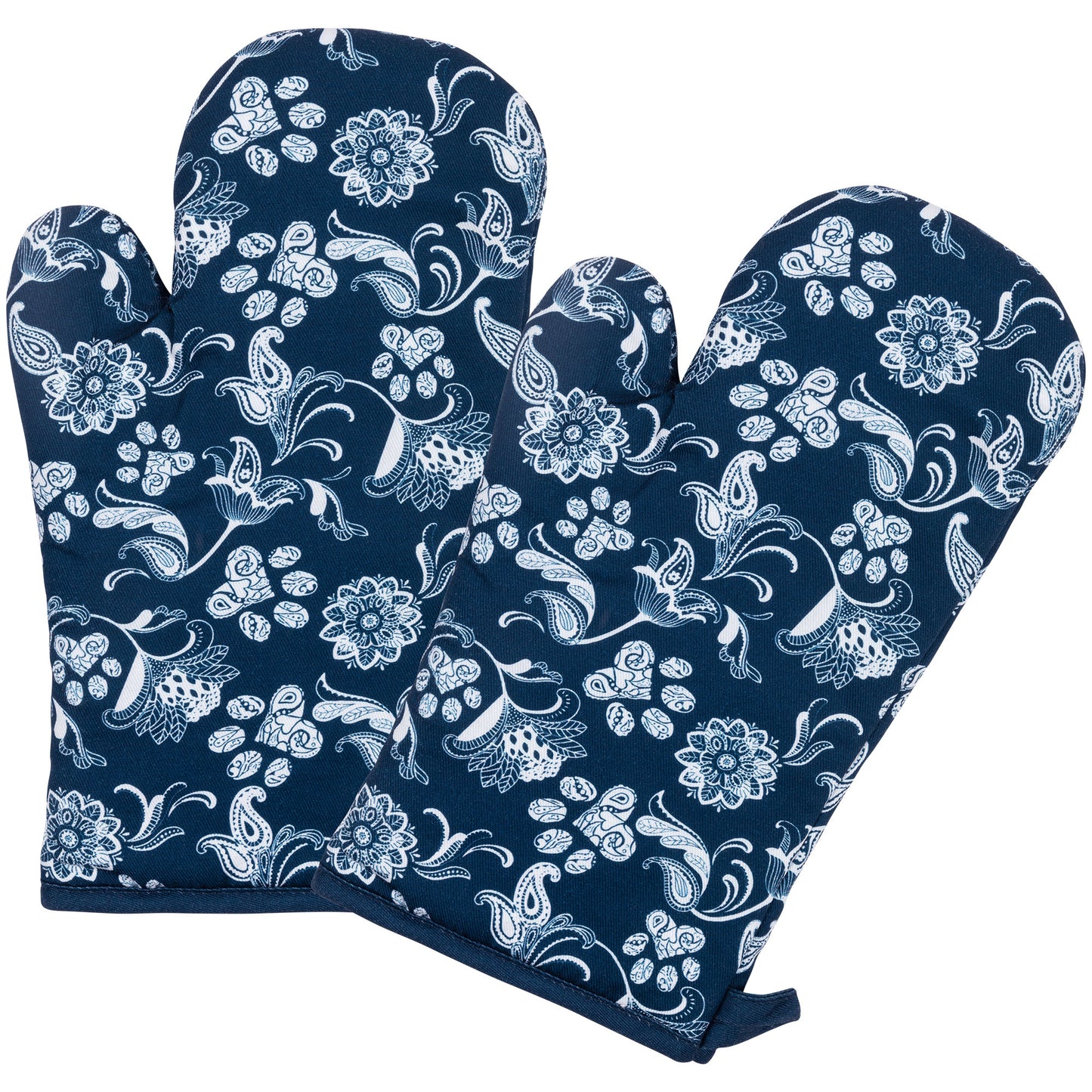 Distinctly Designed Oven Mitts - Set of 2