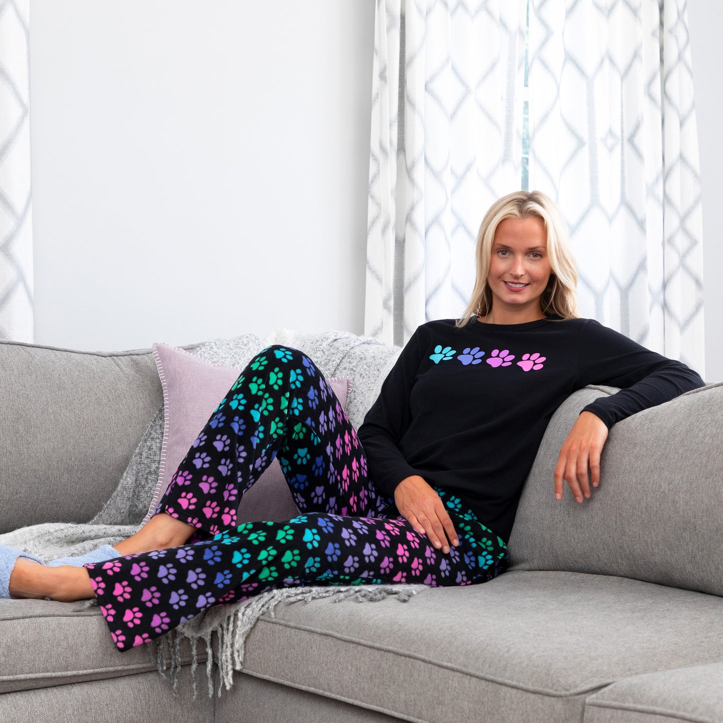 Rainbow Paws Pajama Set