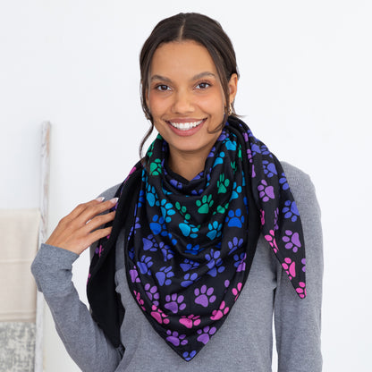 Fleece Lined Oversized Bandana Scarf