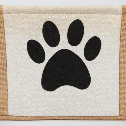 Paw Print Storage Basket with Handles