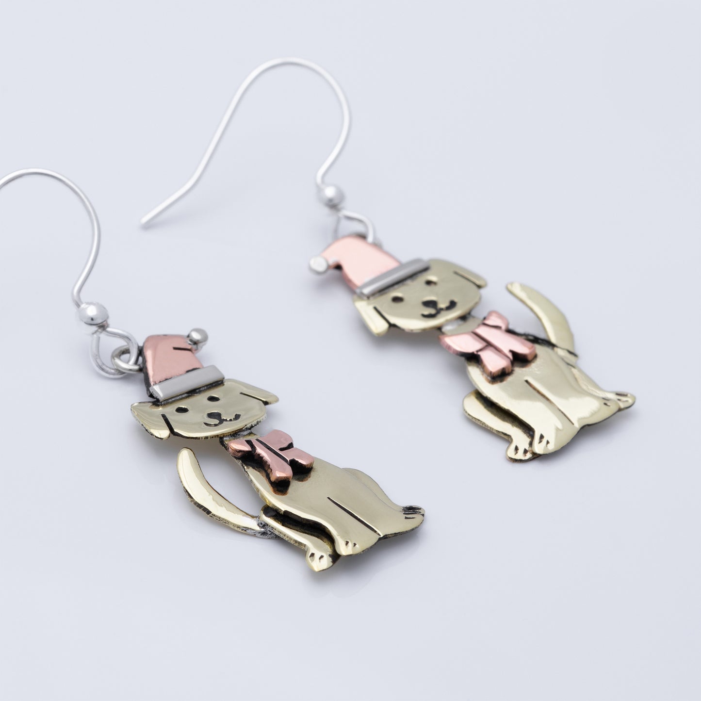 Holiday Pet Mixed Metal Earrings
