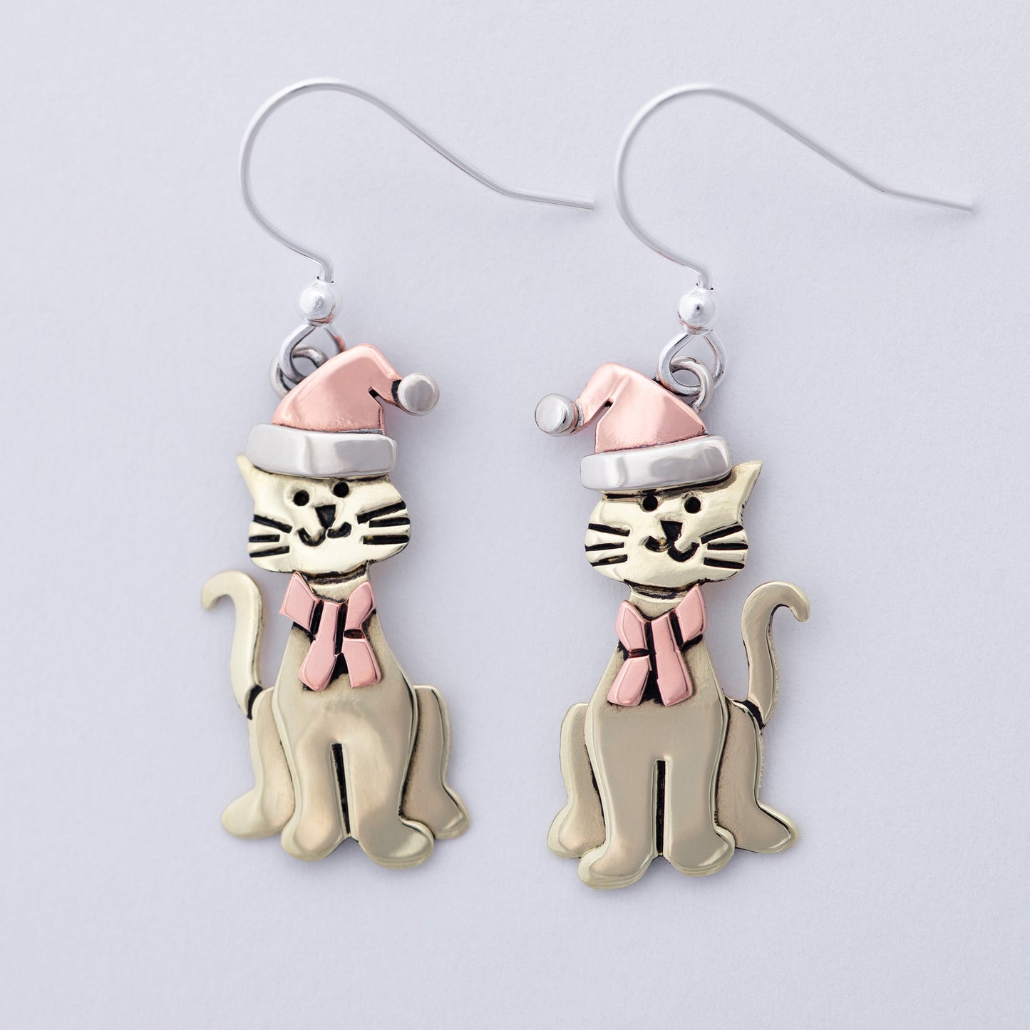 Holiday Pet Mixed Metal Earrings
