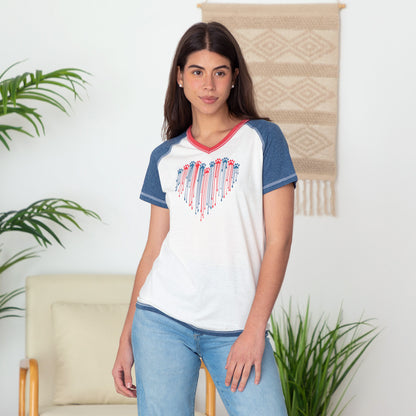 Patriotic Paw Raglan Tee