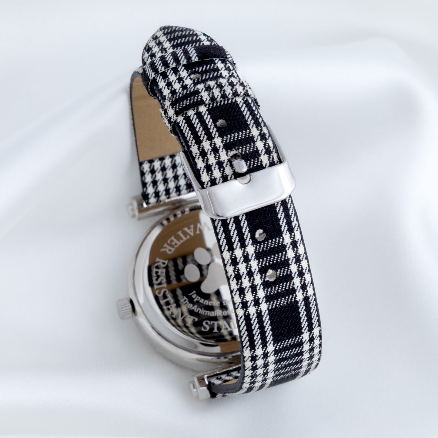 Plaid Paw Print Watch