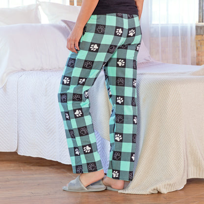 Paw Buffalo Plaid Flannel Lounge Pants