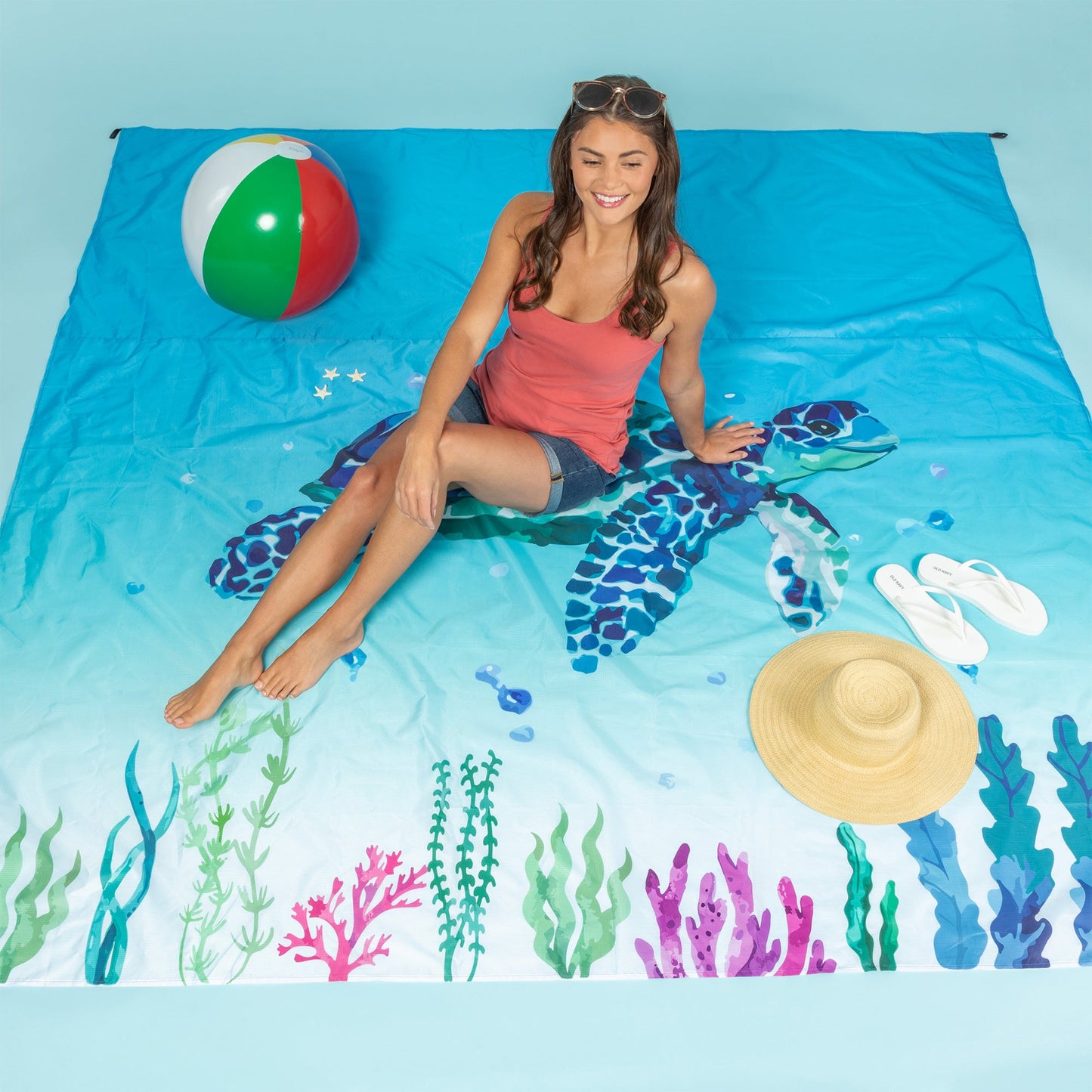 Sea Turtle Beach Mat