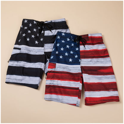 Men's Patriotic Swim Trunks