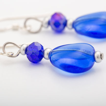 Teardrop Glass Bead Earrings