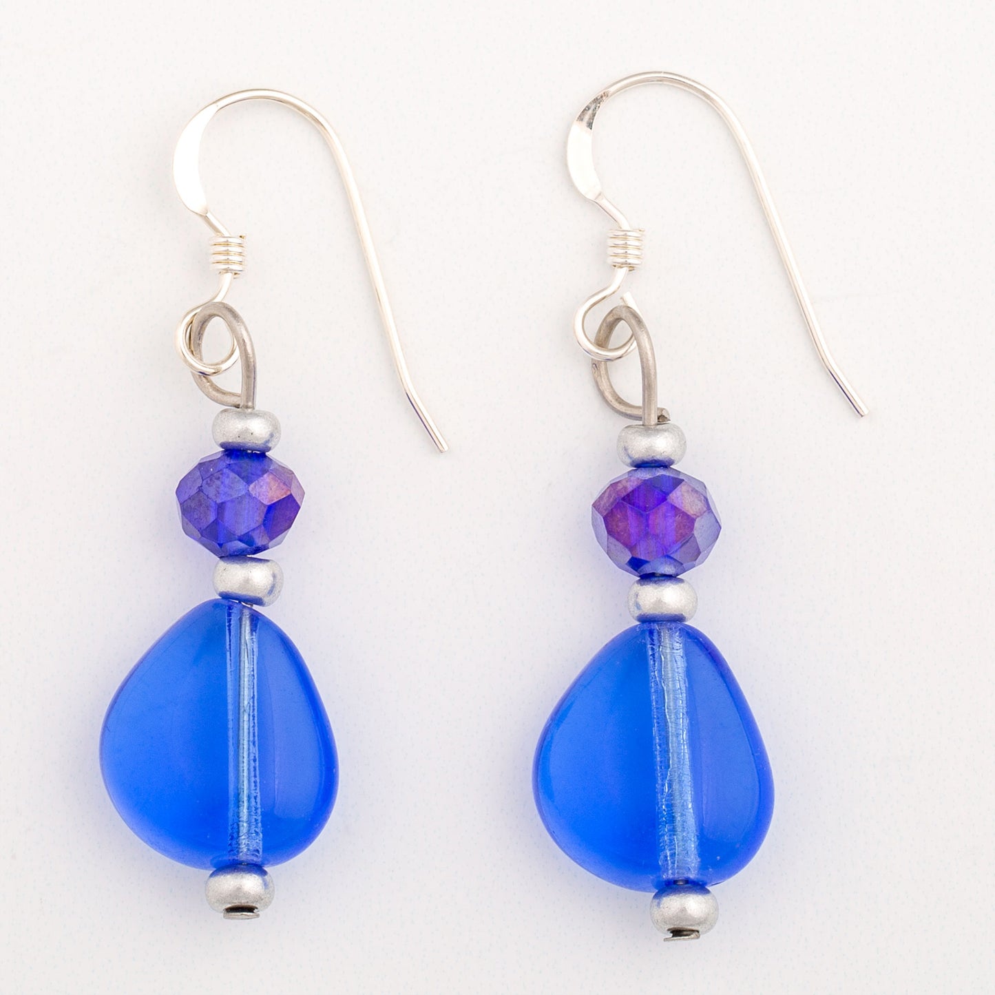 Teardrop Glass Bead Earrings
