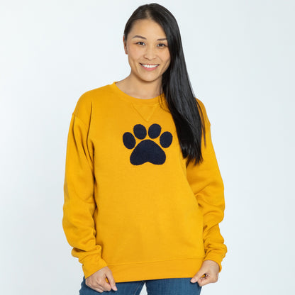 Chenille Paw Print Sweatshirt