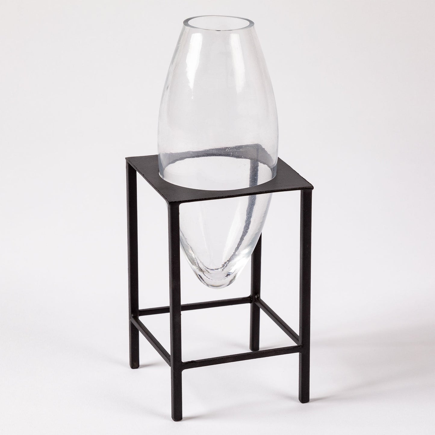 Suspended Oval Small Glass Vase