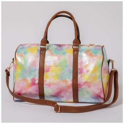 Shimmer Tie-Dye Vegan Leather Duffel Bag