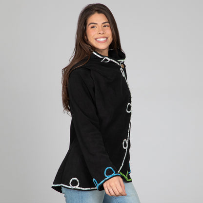 Twists and Turns Fleece Wrap Jacket