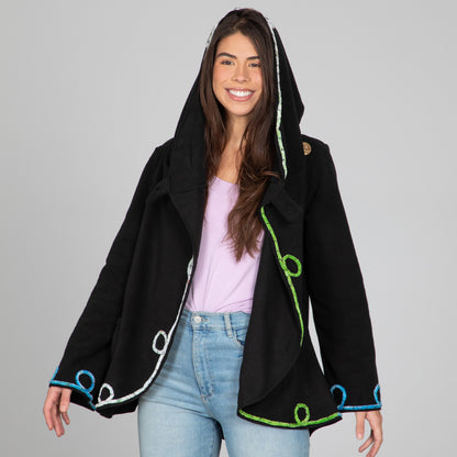 Twists and Turns Fleece Wrap Jacket