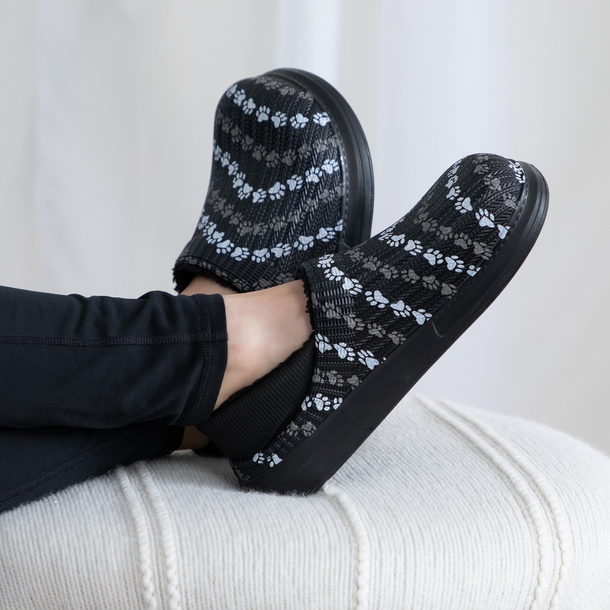 Paw print slippers store
