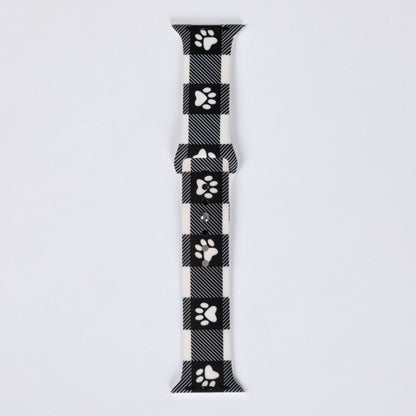 Patterned Silicone Apple Watch Band 38mm/40mm/41mm 42mm/44mm