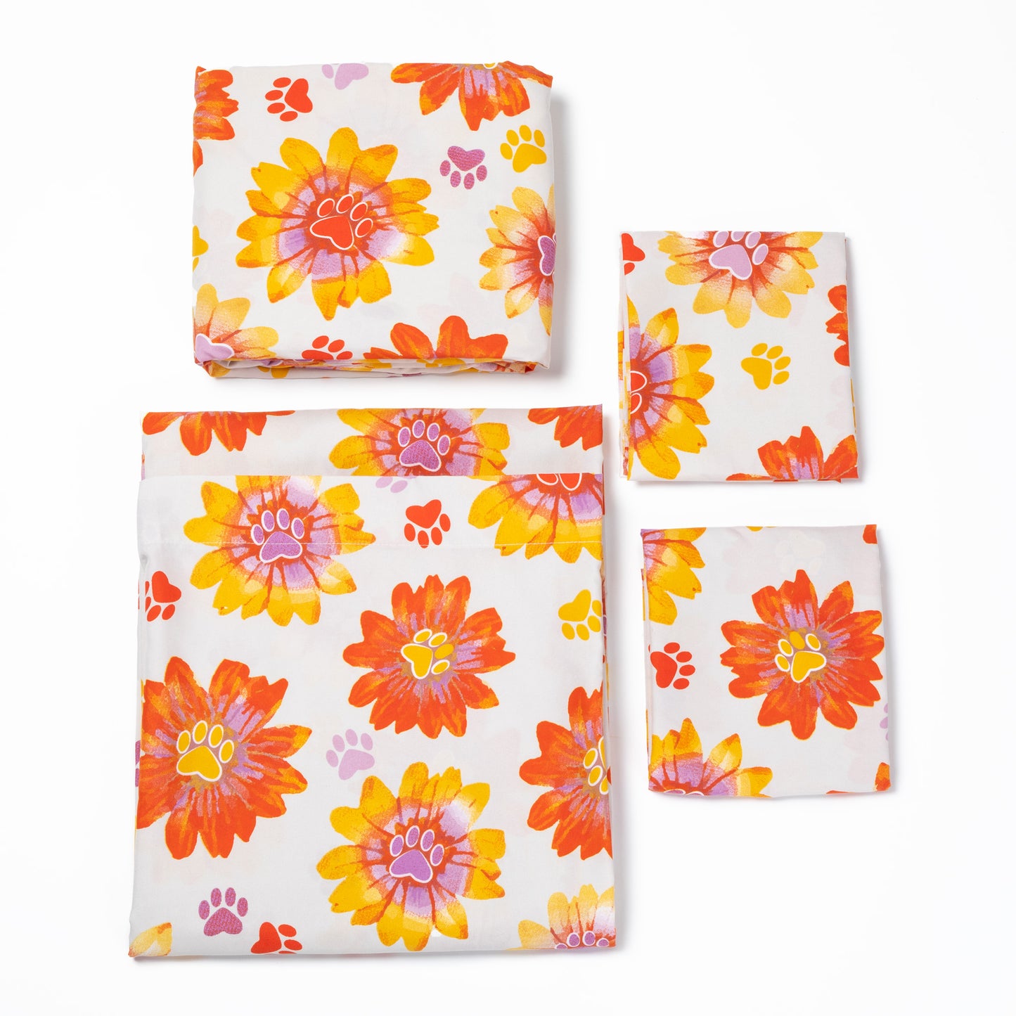 Retro Paws Microfiber Sheet Set