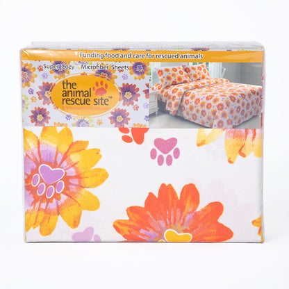 Retro Paws Microfiber Sheet Set