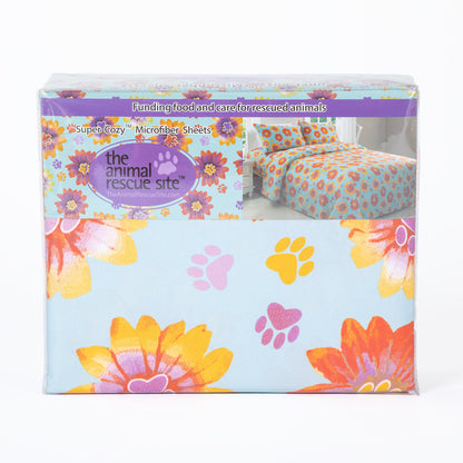 Retro Paws Microfiber Sheet Set