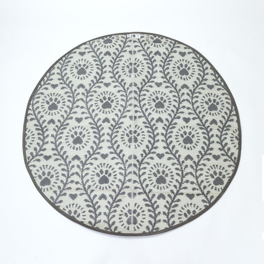 Paw Print Outdoor Reversible Patio Rug