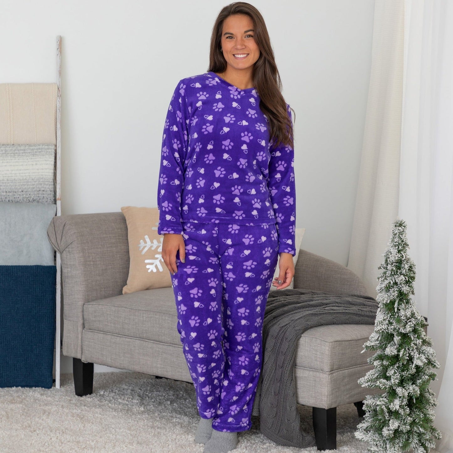 Super Cozy™ Paw Print Pajama Set