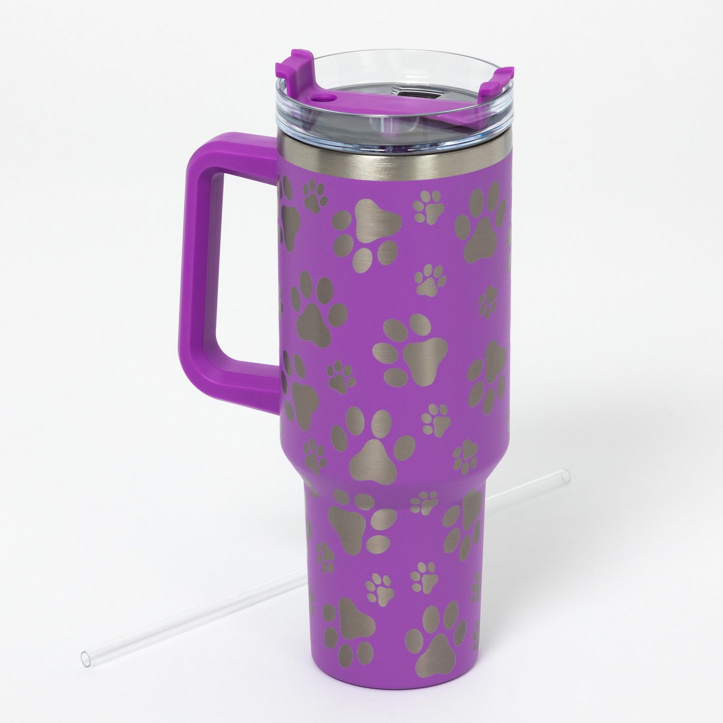 Paw Print Vacuum Sealed Stainless Steel Tumbler - 40 oz