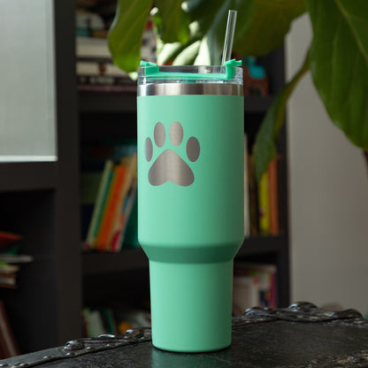 Paw Print Vacuum Sealed Stainless Steel Tumbler - 40 oz