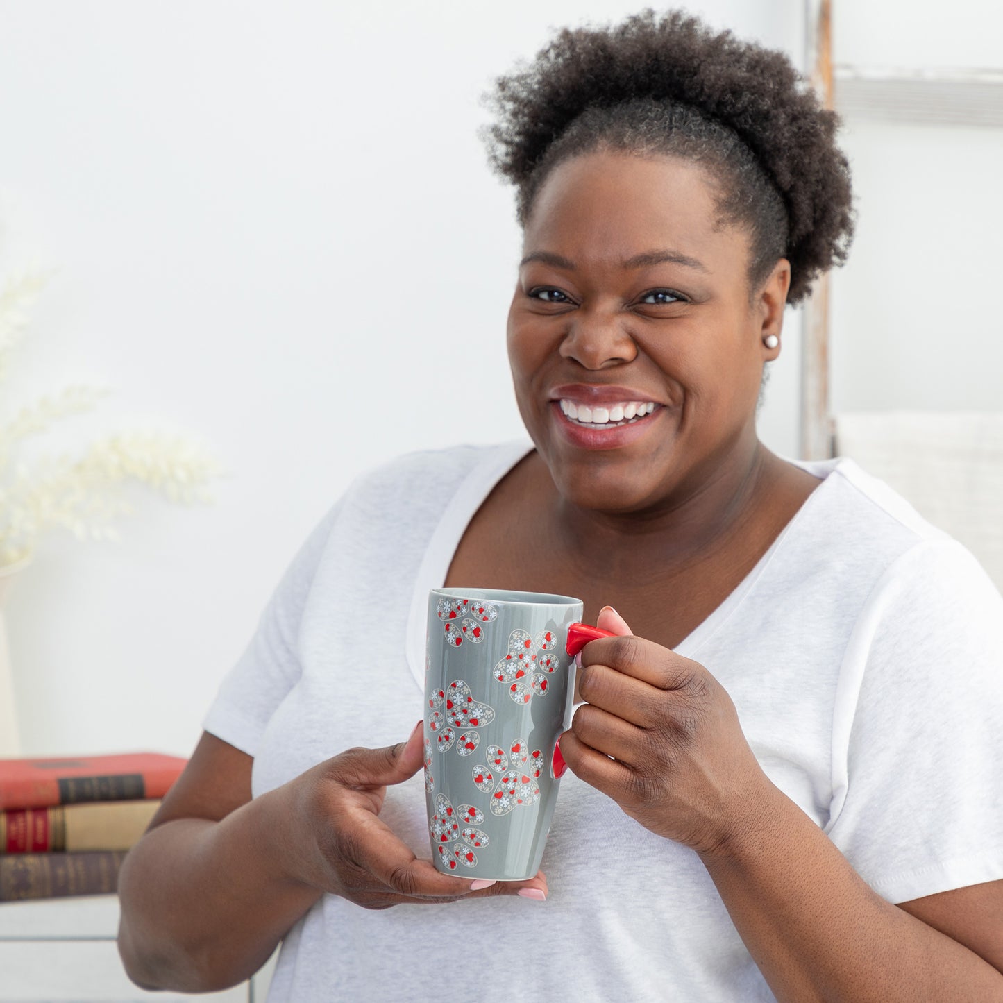 Paws & Prints Tall Ceramic Mug