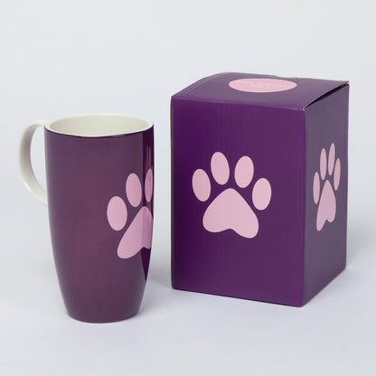 Paws & Prints Tall Ceramic Mug
