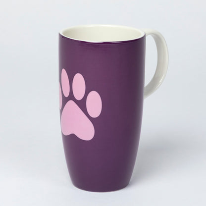 Paws & Prints Tall Ceramic Mug