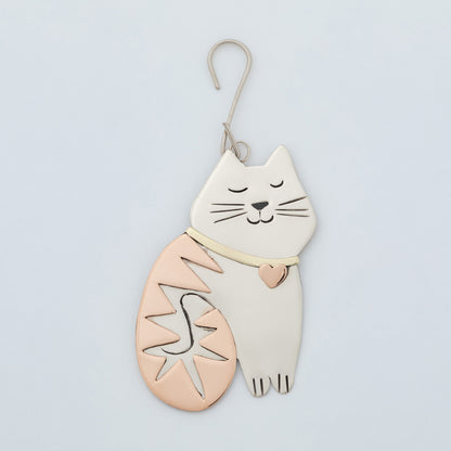 Whiskers & Stripes Cat Ornament