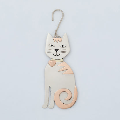 Whiskers & Stripes Cat Ornament