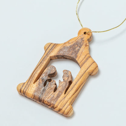 Hand-Carved Olive Wood Ornament