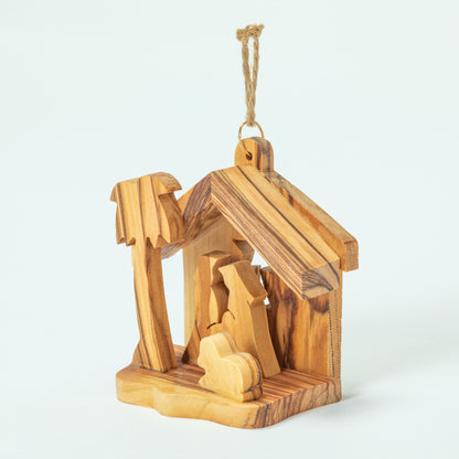 Hand-Carved Olive Wood Ornament