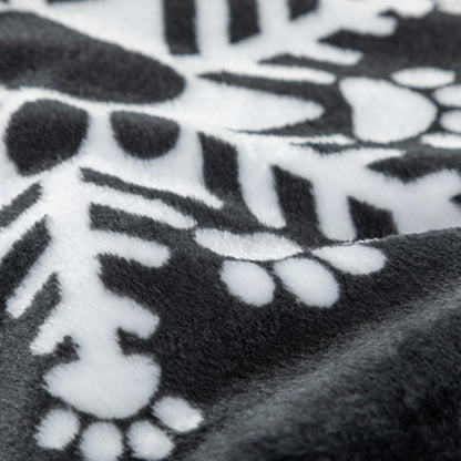 Super Cozy&trade; Fleece Paw Print Throw Blanket