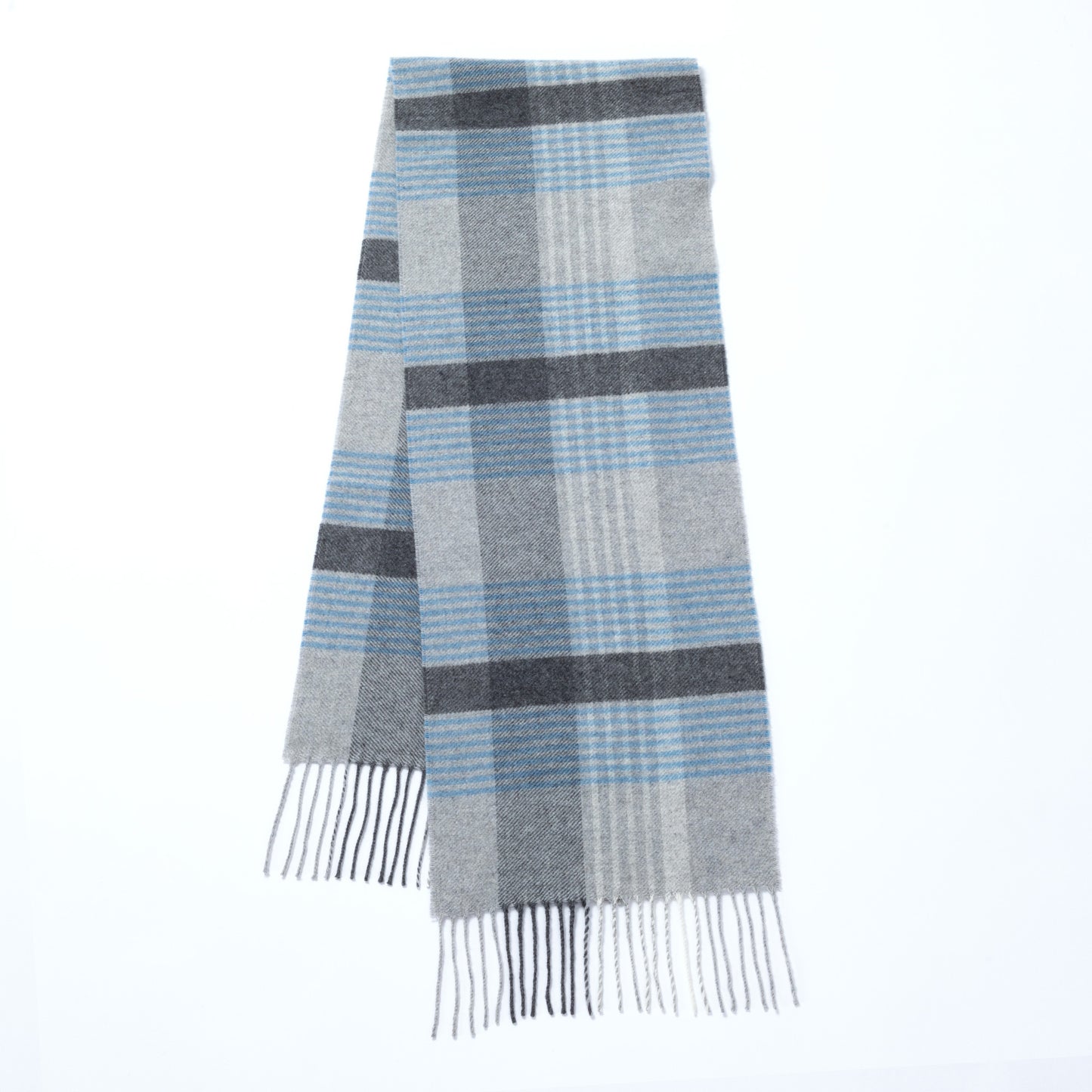 Ukrainian Merino Wool & Cashmere Plaid Scarf