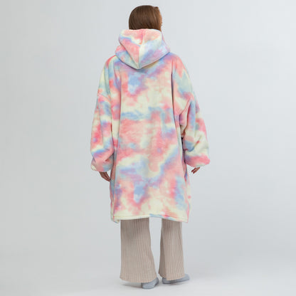 Wearable Pet Pocket Hoodie Blanket