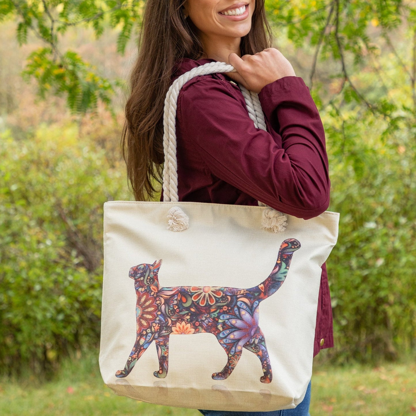 Beautiful Walk Cat Tote Bag